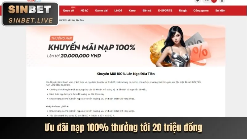 Hình ảnh thiết lập giới hạn đặt cược và nạp tiền